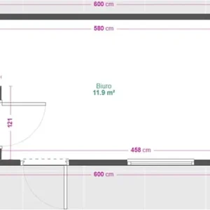 Conteneur bureau 15 m2 avec WC + kitchenette – Image 4