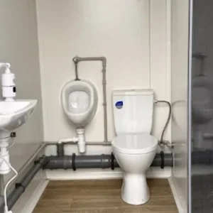 Container Sanitaire Pavillon WC avec Triple Cabine – Image 3