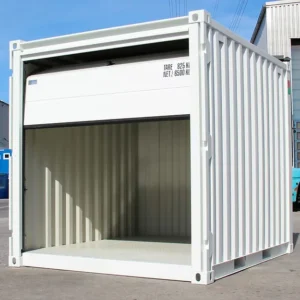 Container De Stockage De 10 Pieds Avec Ouverture « Porte Garage Sectionnelle
