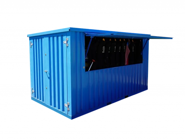 Container bar pliable 3 x 2 METER XL Bleu RAL 50121
