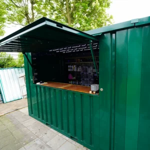 Container bar pliable 3 x 2 METER XL vert RAL 6005 – Image 3