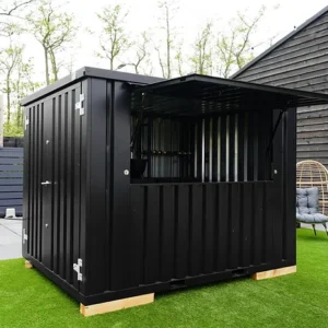 Container bar pliable 3 x 2 mètres noir RAL 9005 – Image 4