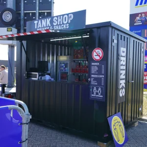 Container bar pliable 3 x 2 mètres noir RAL 9005 – Image 5