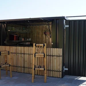 Container bar pliable 3 x 2 mètres noir RAL 9005 – Image 8