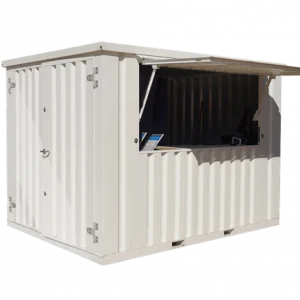 Container bar pliable XL 4 x 2 mètres BLANC RAL 9016