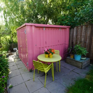 Container bar pliable XL 4 x 2 mètres Rose RAL 3014 – Image 4