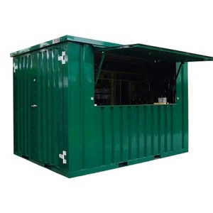Container bar pliable XL 4 x 2 mètres Vert RAL 6005 – Image 2