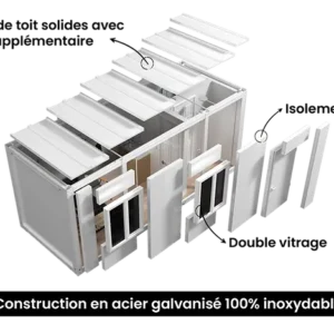 Conteneur 20' aménagé vitré – Image 6