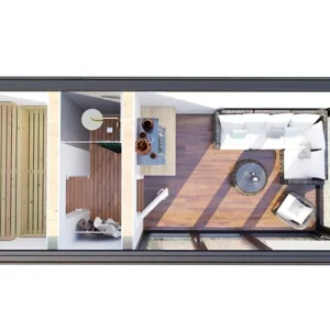 Conteneur d’expédition Sauna Cabine V6 – Image 7