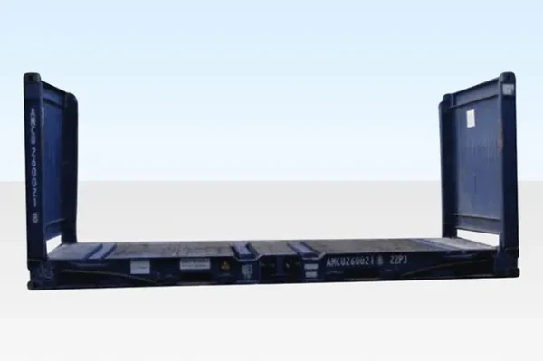 Conteneur maritime d’occasion de 20 pieds – flat-rack1