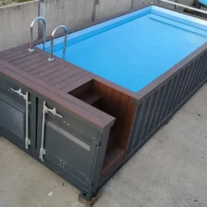 Piscine en conteneur de 6m x 2.4m avec éclairage LED