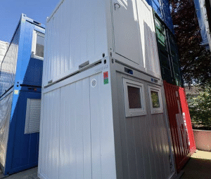 CONTENEUR SANITAIRE DE 10 PIEDS EN NEUF GRIS H/F – Image 6