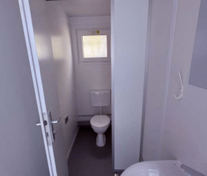 CONTENEUR SANITAIRE DE 10 PIEDS EN NEUF GRIS H/F – Image 3